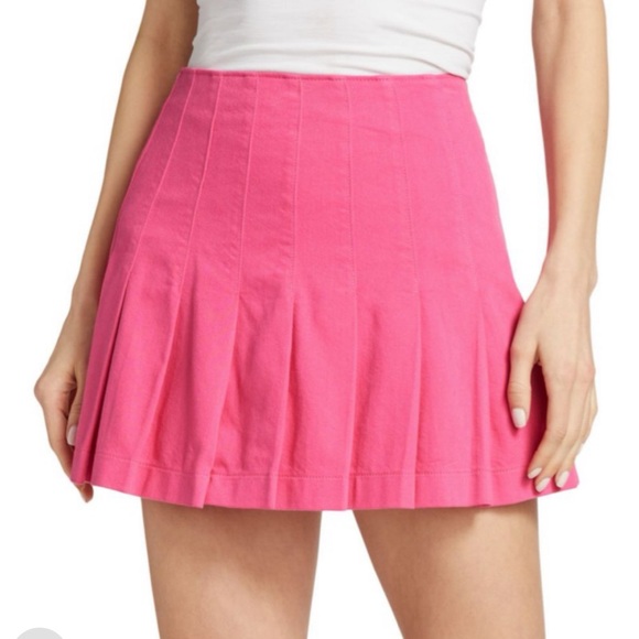 Alice and Olivia pink  Pleated Women's Skirt - Picture 2 of 5